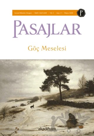 Pasajlar Sosyal Bilimler Dergisi Sayı 5 - Göç Meselesi – Pasajlar Sosyal Bilimler Dergisi kitap kapağı