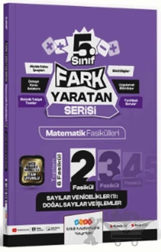 5. Sınıf Sayılar ve Nicelikler - 1 Doğal Sayılar ve İşlemler Fasikülü – Kolektif – Etkili Matematik Yayınları kitap kapağı