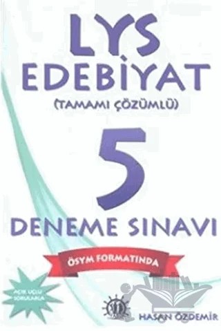 LYS Edebiyat Tamamı Çözümlü 5 Deneme Sınavı – Hasan Özdemir – Yason Yayıncılık kitap kapağı
