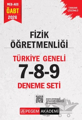 2026 MEB AGS ÖABT Fizik Öğretmenliği Tamamı Çözümlü Türkiye Geneli 7-8-9 (3'lü Deneme Seti) – Kolektif – Pegem Akademi Yayıncılık kitap kapağı