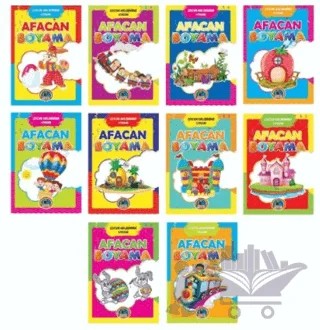 Afacan Boyama (10 Kitap Takım) – Kolektif – Karatay Çocuk kitap kapağı