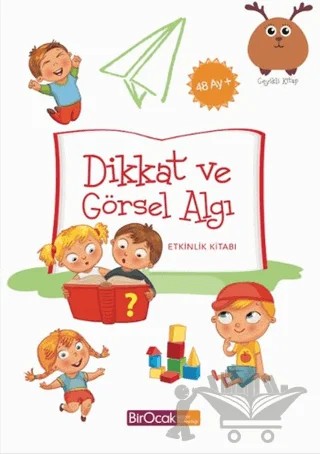 Dikkat ve Görsel Algı Etkinlik Kitabı (48 Ay) – Elif Alkan – Bir Ocak Yayınları kitap kapağı