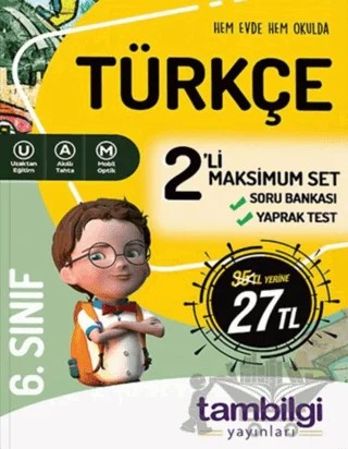 6. Sınıf Türkçe 2'li Set – Kolektif – Tambilgi Yayınları kitap kapağı