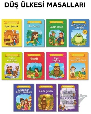 Düş Ülkesi Masalları Seti (10 Kitap +1 Aktivite Takım) – Kolektif – Dokuz Çocuk kitap kapağı