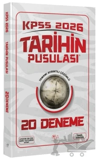 2026 KPSS Tarihin Pusulası 20 Deneme Çözümlü – İsmail Adıgüzel – CBA Akademi kitap kapağı
