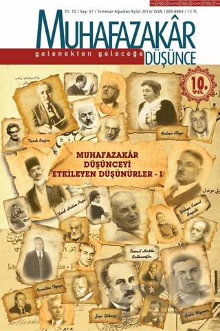 Muhafazakar Düşünce Dergisi Sayı 37 - 2013 – Kadim Yayınları kitap kapağı