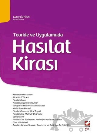 Hasılat Kirası – Gülay Öztürk – Seçkin Yayıncılık kitap kapağı
