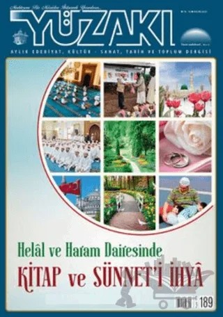 Yüzakı Aylık Edebiyat, Kültür, Sanat, Tarih ve Toplum Dergisi Sayı: 189 Kasım 2020 – Yüzakı Yayıncılık kitap kapağı