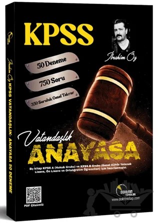 KPSS Vatandaşlık 50 Deneme ve Genel Tekrar Testi – İbrahim Öz – Doktrin Yayınları kitap kapağı