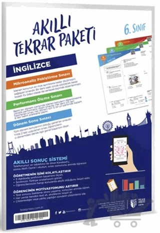6. Sınıf İngilizce Akıllı Tekrar Paketi – Kolektif – Teas Press kitap kapağı