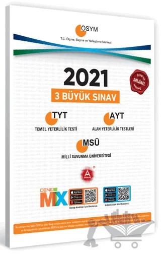 2021 ÖSYM 3 Büyük Sınav Paketi – Kolektif – A Yayınları kitap kapağı