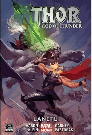 Thor: God of Thunder Cilt 03 - Lanetli – Jason Aaron – Marmara Çizgi kitap kapağı