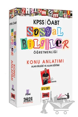 2024 ÖABT Sosyal Bilgiler Öğretmenliği Konu Anlatımı 2'li Set (Alan Bilgisi ve Alan Eğitimi) – Mustafa Özdemir – Yargı Yayınevi kitap kapağı