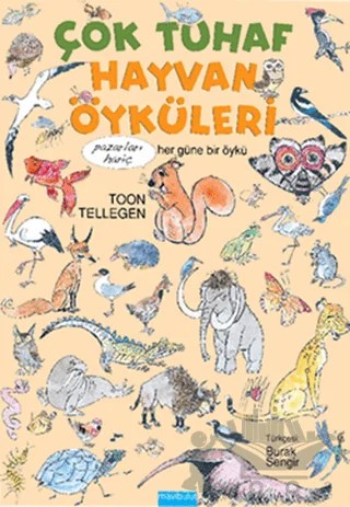 Çok Tuhaf Hayvan Öyküleri – Toon Tellegen – Mavibulut Yayınları kitap kapağı