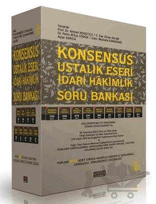 KONSENSUS Ustalık Eseri İdari Yargı Hakim Yardımcılığı Soru Bankası – Kolektif – Savaş Yayınevi kitap kapağı