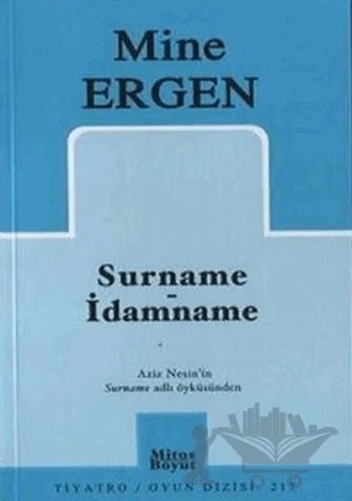 Surname İdamname – Mine Ergen – Mitos Boyut Yayınları kitap kapağı