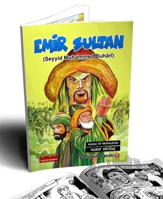 Emir Sultan (Seyyid Muhammed Buhari) Çizgi Roman Serisi – Murat Sevinç – Bordo Ressam kitap kapağı