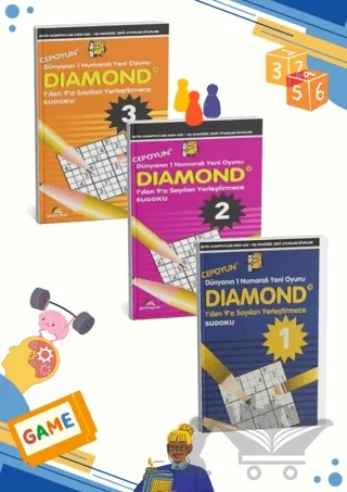 Diamond – Sudoku Akıl Dolu Oyunlar – Ahmet Karaçam – Ekinoks Yayın Grubu kitap kapağı