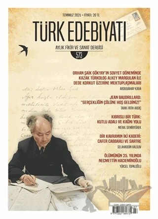 Türk Edebiyatı Aylık Fikir ve Sanat Dergisi Sayı: 573 Temmuz 2021 – Türk Edebiyatı Dergisi kitap kapağı