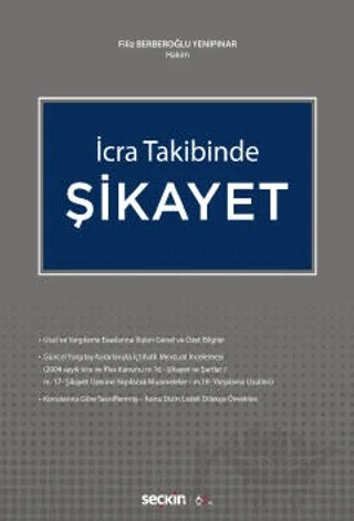 İcra Takibinde Şikayet – Filiz Berberoğlu Yenipınar – Seçkin Yayıncılık kitap kapağı