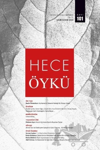 Hece Öykü İki Aylık Öykü Dergisi Sayı: 101 Ekim - Kasım 2020 – Hece Dergisi kitap kapağı