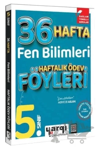 5. Sınıf Fen Bilimleri 36 Haftalık Ödev Föyleri – Merve Er Aslan – Yargı Yayınevi kitap kapağı