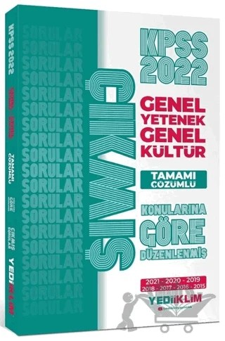 2022 KPSS GY-GK Konularına Göre Tamamı Çözümlü Çıkmış Sorular – Kolektif – Yediiklim Yayınları kitap kapağı