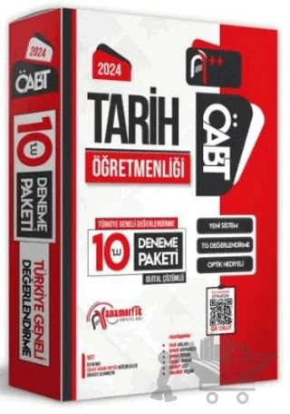 2024 ÖABT Tarih Öğretmenliği Türkiye Geneli 10 Deneme Dijital Çözümlü – Kolektif – Anamorfik Yayınları kitap kapağı