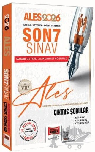 2026 ALES VIP Son 7 Sınav Çıkmış Sorular (13 Nisan 2025 Sınavı Dahil) – Kollektif – Yargı Yayınevi kitap kapağı
