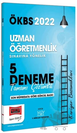 2022 ÖKBS Kariyer Basamakları Uzman Öğretmenlik Sınavına Yönelik Tamamı Çözümlü 5 Deneme Yargı Yayınları – Y. Gürcan Yurtseven – Yargı Yayınevi kitap kapağı