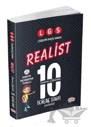 LGS Realist Tamamı Çözümlü 10 Deneme Sınavı Fasiküllü – Kolektif – Editör Yayınevi kitap kapağı