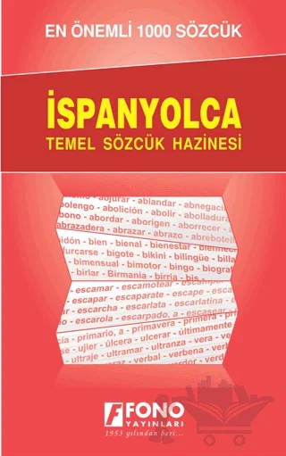 İspanyolcada En Önemli 1000 Sözcük – Kübra Sağlam – Fono Yayınları kitap kapağı