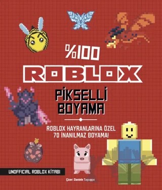 %100 Roblox Pikselli Boyama – Kolektif – Beta Kids kitap kapağı