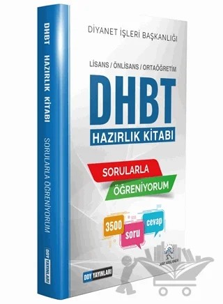 DHBT Sorularla Öğreniyorum Hazırlık Kitabı 2020 – Arif Arslaner – DDY Yayınları kitap kapağı