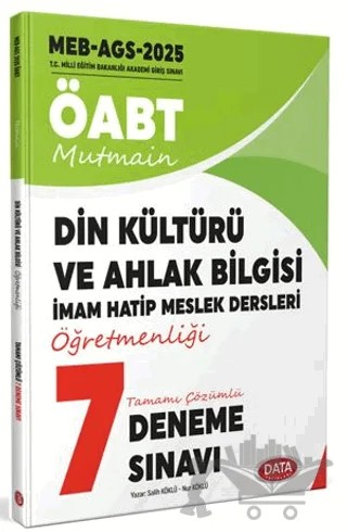 2025 ÖABT Din Kültürü ve Ahlak Bilgisi DKAB/İHL Tamamı Çözümlü 7 Deneme Sınavı – Kollektif – Data Yayınları kitap kapağı