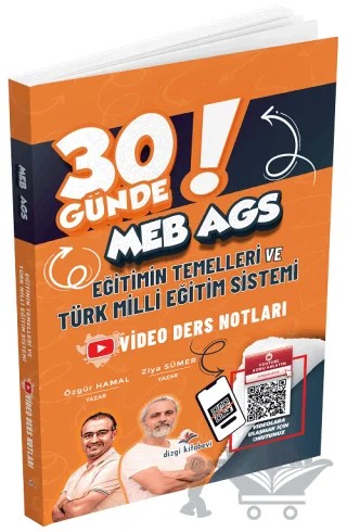 2026 MEB-AGS 30 Günde Eğitimin Temelleri ve Türk Milli Eğitim Sistemi Video Ders Notları – Ziya Sümer, Özgür Hamal – Dizgi Kitap kitap kapağı