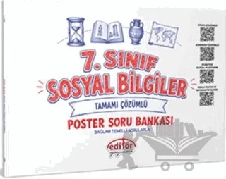 7. Sınıf Sosyal Bilgiler Poster Soru Bankası – Kolektif – Editör Yayınevi kitap kapağı