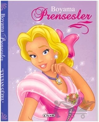 Boyama Prensesler - Uyuyan Güzel – Kolektif – Çiçek Yayıncılık kitap kapağı