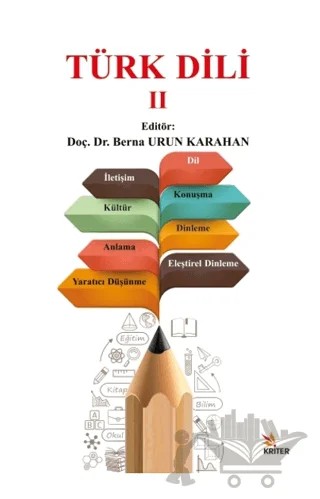 Türk Dili II – Berna Ürün Karahan – Kriter Yayınları kitap kapağı