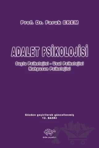 Adalet Psikolojisi – Faruk Erem – Ürün Yayınları kitap kapağı