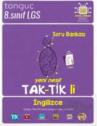 8. Sınıf İngilizce Taktikli Soru Bankası – Kolektif – Tonguç Akademi kitap kapağı