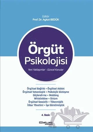 Örgüt Psikolojisi – Aykut Bedük – Atlas Akademi kitap kapağı