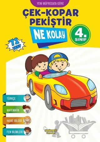Ne Kolay 4. Sınıf Çek - Kopar - Pekiştir (71 Test) – Mustafa Sağlam – Selimer Yayınları kitap kapağı