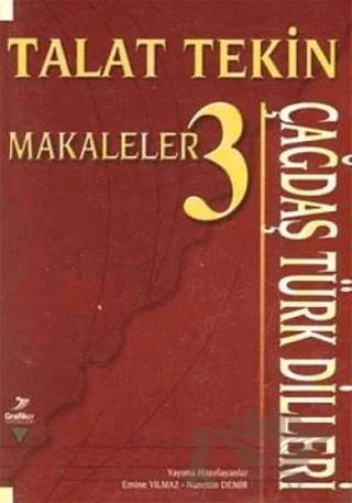 Çağdaş Türk Dilleri Talat Tekin Makaleler 3 – Kolektif – Grafiker Yayınları kitap kapağı