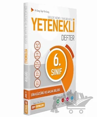 6. Sınıf Din Kültürü ve Ahlak Bilgisi Yetenekli Defter – Kolektif – DDY Yayınları kitap kapağı