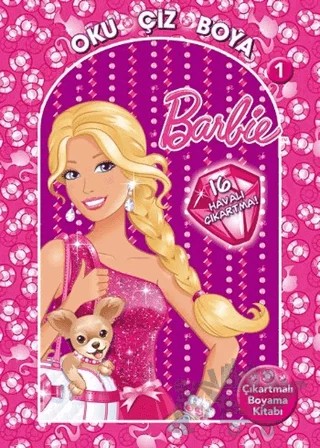 Barbie Oku Çiz Boya 1 - Çıkartmalı Boyama – Kolektif – Doğan Egmont Yayıncılık kitap kapağı