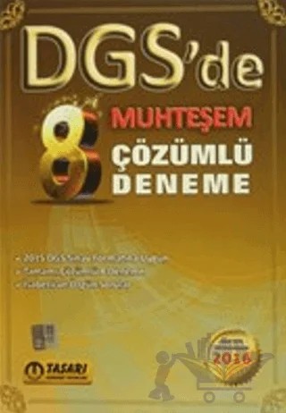 2016 DGS 8 Muhteşem Çözümlü Deneme – Kolektif – Tasarı Eğitim Yayınları kitap kapağı