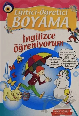 Eğitici Öğretici Boyama - İngilizce Öğreniyorum – Kolektif – Gönül Yayıncılık kitap kapağı