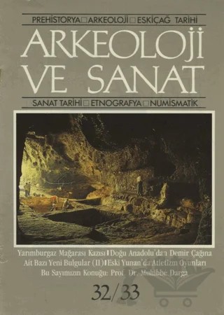 Arkeoloji ve Sanat Dergisi Sayı 32 - 33 – Arkeoloji ve Sanat Dergisi kitap kapağı