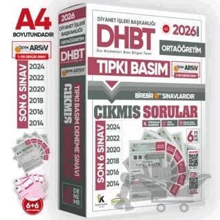 2026 KPSS-DHBT Ortaöğretim ÖSYM Çıkmış Soru Tıpkı Basım 6lı Kitapçık Türkiye Geneli Deneme Paketi – Kolektif – Karakutu Yayın kitap kapağı